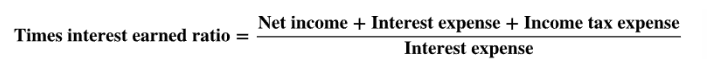 <p><span style="background-color: inherit; line-height: 20.7px; color: windowtext;"><strong><span>Ratio that compares interest expense with income available to pay those charges</span></strong></span><span style="line-height: 20.7px; color: windowtext;"><span> </span></span></p><ul><li><p class="Paragraph SCXO77785048 BCX0" style="text-align: left;"><span style="background-color: inherit; line-height: 20.7px; color: windowtext;"><strong><span>Provides indication to creditors of how many "times" greater earnings are the interest expense</span></strong></span><span style="line-height: 20.7px; color: windowtext;"><span> </span></span></p></li><li><p class="Paragraph SCXO77785048 BCX0" style="text-align: left;"><span style="background-color: inherit; line-height: 20.7px; color: windowtext;"><span>The higher a company's earnings relative to its interest expense, the more likely it will be able to make current and future interest payments</span></span><span style="line-height: 20.7px; color: windowtext;"><span> </span></span></p></li></ul><p class="Paragraph SCXO77785048 BCX0" style="text-align: left;"></p><p class="Paragraph SCXO77785048 BCX0" style="text-align: left;"><span style="background-color: inherit; line-height: 20.7px; color: windowtext;"><span>• The times interest earned ratio measures a company’s ability to meet interest payments as they become due.</span></span><span style="line-height: 20.7px; color: windowtext;"><span> <br></span></span><span style="background-color: inherit; line-height: 20.7px; color: windowtext;"><span>• A higher ratio indicates a greater ability of a company to meet its interest obligation.</span></span><span style="line-height: 20.7px; color: windowtext;"><span> </span></span></p><p class="Paragraph SCXO77785048 BCX0" style="text-align: left;"></p><p class="Paragraph SCXO77785048 BCX0" style="text-align: left;"><span style="background-color: inherit; line-height: 20.7px; color: windowtext;"><span>Compares interest payments with a company's income available to pay those charges</span></span><span style="line-height: 20.7px; color: windowtext;"><span> </span></span></p><p class="Paragraph SCXO165918323 BCX0" style="text-align: left;"><span style="background-color: inherit; line-height: 20.7px; color: windowtext;"><span>Classified as a solvency ratio rather than a liquidity ratio</span></span><span style="line-height: 20.7px; color: windowtext;"><span> </span></span></p><ul><li><p class="Paragraph SCXO165918323 BCX0" style="text-align: left;"><span style="background-color: inherit; line-height: 20.7px; color: windowtext;"><span>A company wants a higher net income before interest expense and income tax expense in relation to the amount it needs for interest expense alone</span></span><span style="line-height: 20.7px; color: windowtext;"><span> </span></span></p></li></ul><p></p>