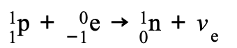 <p>Electron-proton collisions are similar: <strong>an electron collides with a proton</strong>, a neutron and an electron neutrino are emitted, decay is mediated by the W^-&nbsp;boson</p><p><span><strong>electron&nbsp;</strong></span>acts on the proton</p>