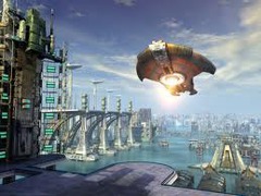 Writing that tells about imaginary events that involve science or technology
