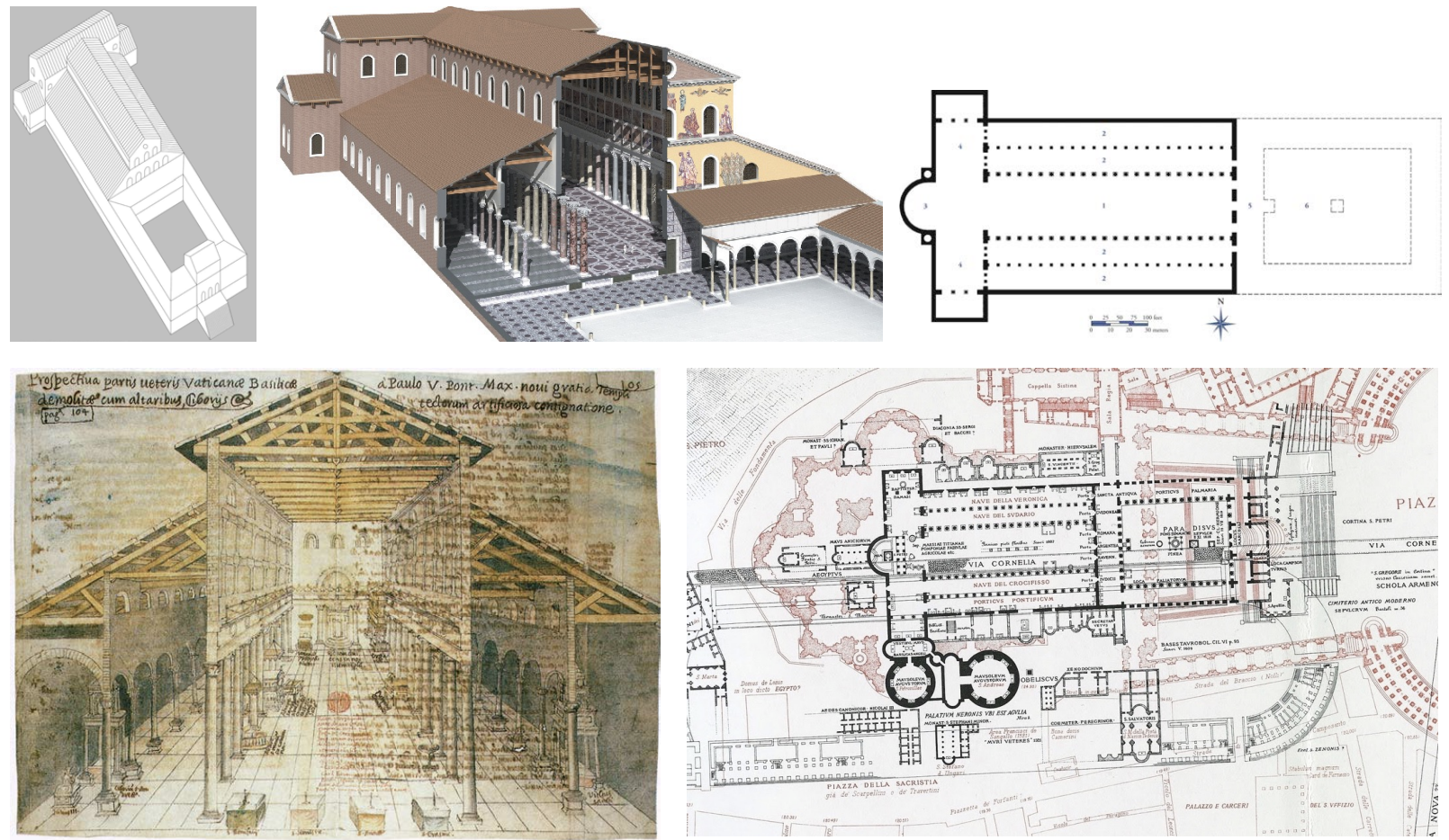 <p>Loc. : Rome, Italy</p><p>Date: begun ca. 300 CE</p><p>Cultural origin: Early Christian Italy</p><p>Structure:</p><ul><li><p><span style="background-color: transparent;"><span>looks like the cross </span></span></p></li><li><p><span style="background-color: transparent;"><span>Nave, Transept, Apps,</span></span></p></li></ul><p>Significance:</p><ul><li><p><span style="background-color: transparent; font-family: "Times New Roman", serif;"><span>Leaves to build his own city (Constantinople)</span></span></p></li><li><p><span style="background-color: transparent; font-family: "Times New Roman", serif;"><span>New Saint Peters church is built right on top of the tomb. </span></span></p></li><li><p><span style="background-color: transparent; font-family: "Times New Roman", serif;"><span>Axis Mundi</span></span></p></li><li><p><span style="background-color: transparent; font-family: "Times New Roman", serif;"><span>Death spot-> Tomb-> 4th century church -> altar -> heaven</span></span></p></li><li><p><span style="background-color: transparent; font-family: "Times New Roman", serif;"><span>According to biblical traditions, Jesus said to Peter (Whose name in Latin is petris (rock)) “you are Peter, and on this rock I will build my church etc. etc. and they DO build the church right on top of him. All popes succeed him and align with him</span></span></p><ul><li><p><span style="background-color: transparent; font-family: "Times New Roman", serif;"><span>Poetic</span></span></p></li></ul></li><li><p><span style="background-color: transparent; font-family: "Times New Roman", serif;"><span>Building is gone</span></span></p></li></ul><p></p>