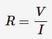 <p><span>A measure of how difficult current can pass through an electrical component. It is harder for a current to pass through a component with high resistance than one with low resistance. Measured in ohms</span></p><ul><li><p>V = electric potential difference (V)</p></li><li><p>I = current (A)</p></li></ul><p></p>