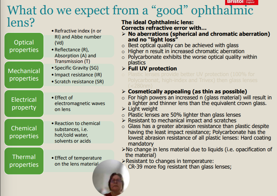 <p>The ideal ophthalmic lens corrects refractive error with full __________.</p>