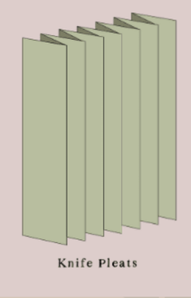 <p>b. knife pleat</p>