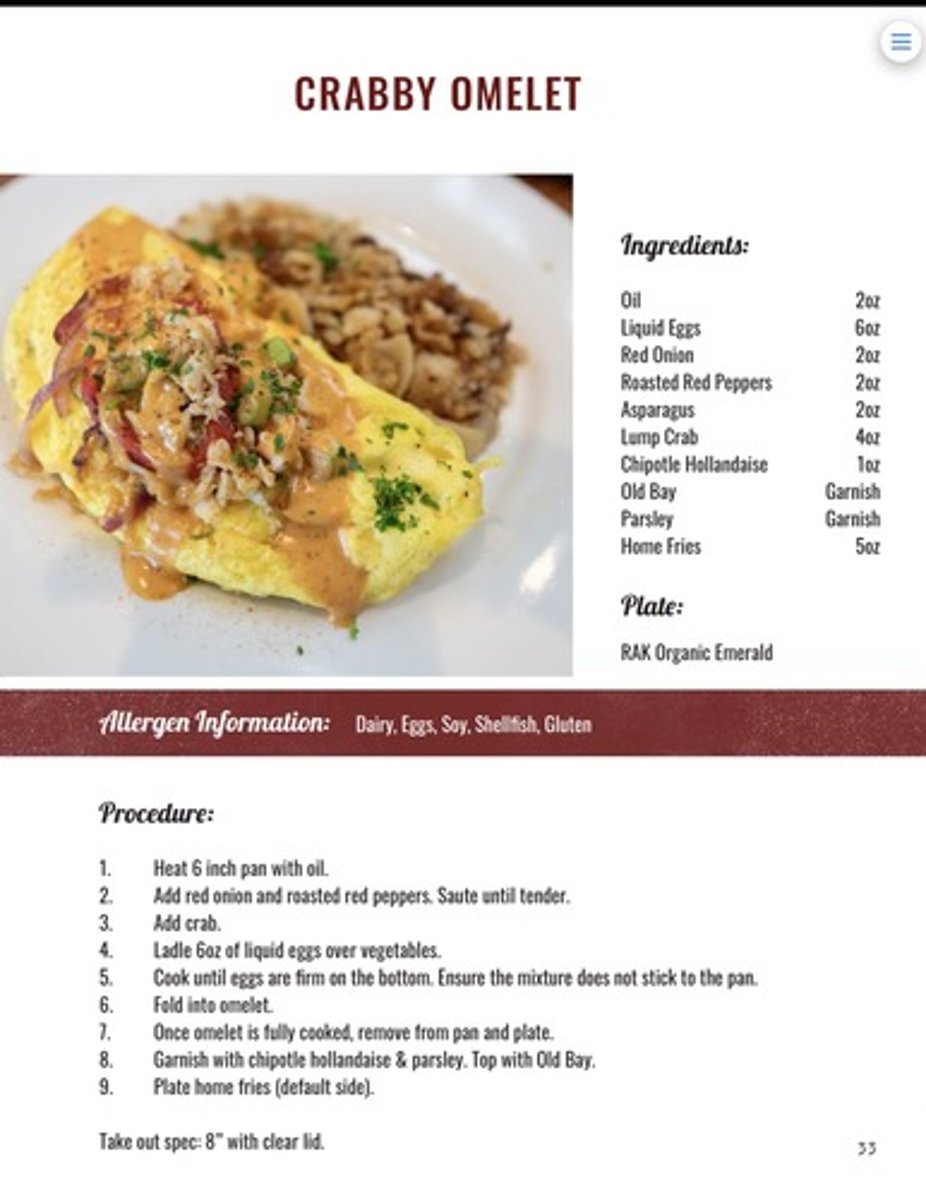 <p>lump crabmeat/red onion/roasted red pepper/asparagus/chipotle hollandaise/Old Bay 21.95</p>