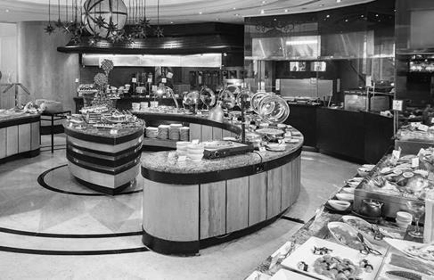 <p>More advanced form of a buffet.</p>