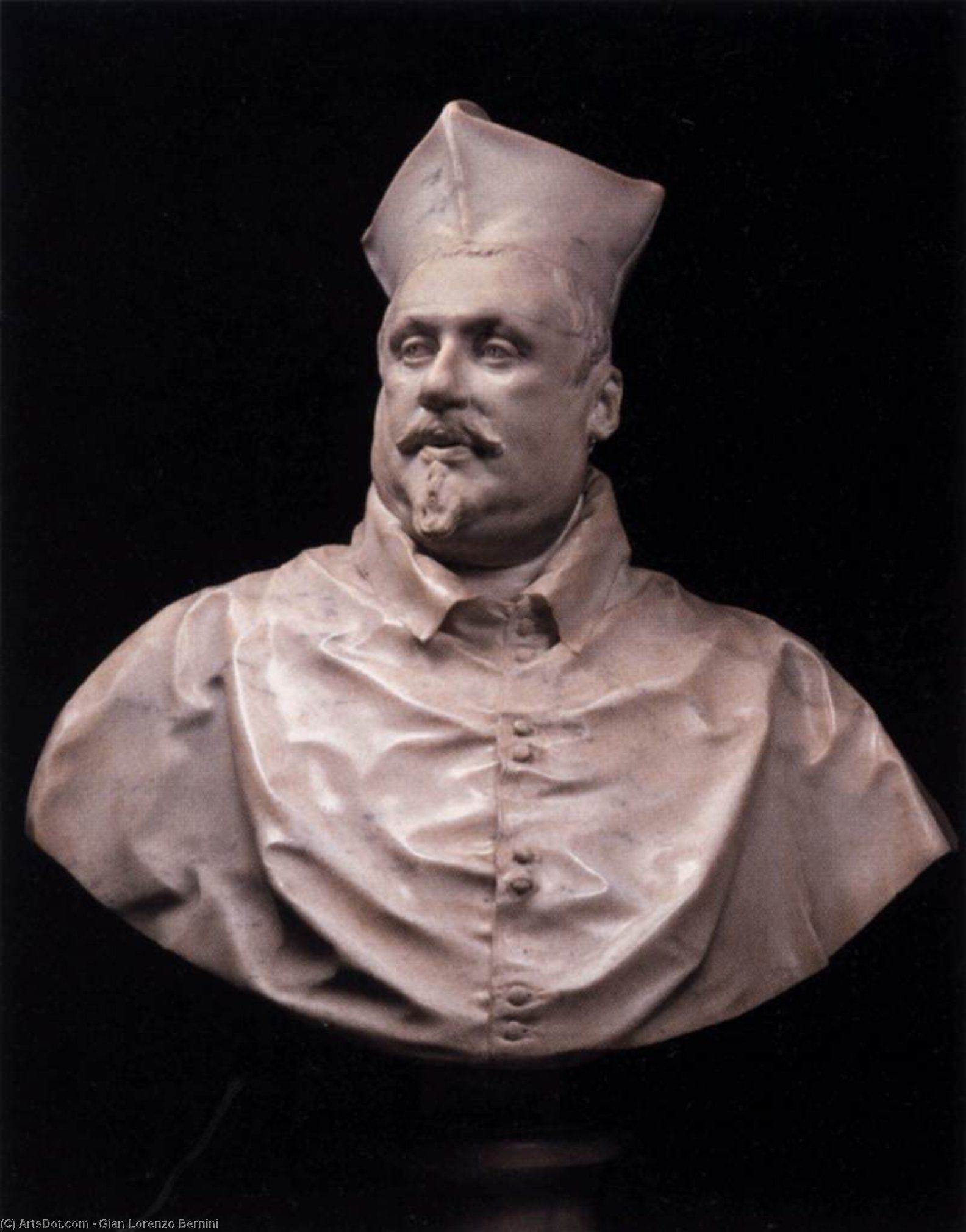 <p>A sculpted representation of a person's head, neck, and upper chest, often used to  convey their likeness. </p>