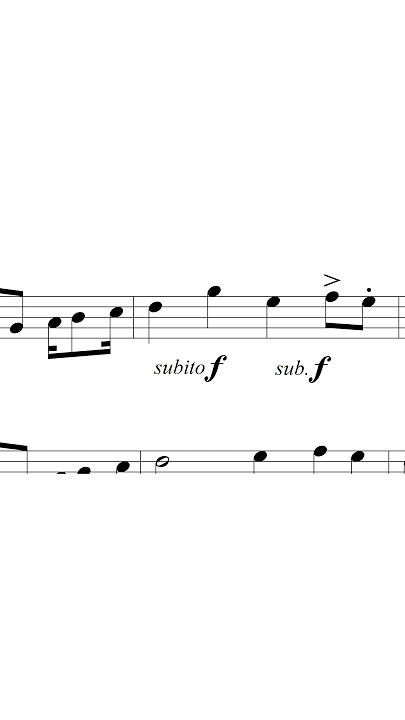 <p>Composers will use this to indicate a very sudden dynamic change by placing it in front of the dynamics.</p>