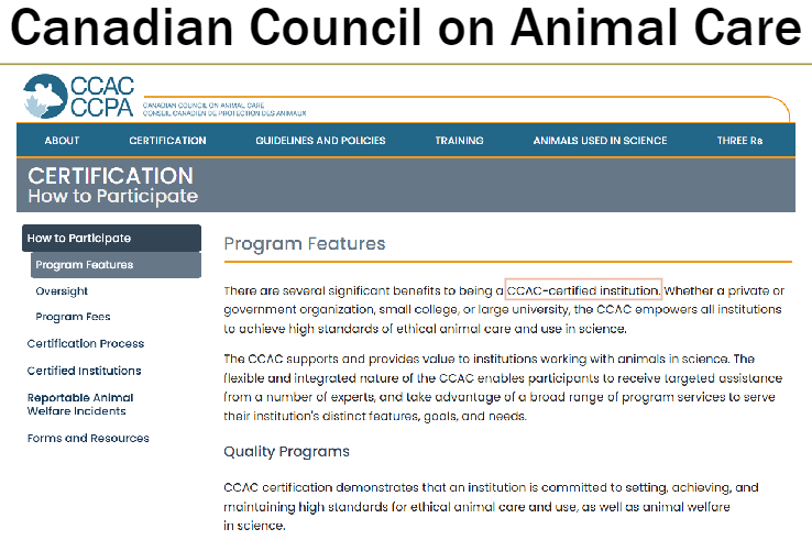 <p><strong>Purpose</strong><br> Supports institutions in achieving high standards of ethical animal care and use in science</p><p><strong>Benefits of CCAC Certification</strong><br> Applicable to private or government organizations, small colleges, or large universities<br> Demonstrates commitment to ethical animal care and animal welfare in scientific research</p><p><strong>Support and Services</strong><br> Flexible, integrated program tailored to institution’s needs<br> Provides targeted assistance from experts<br> Offers broad range of program services to meet distinct institutional goals</p>