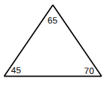 <p>has ALL angles measuring less than 90°</p>