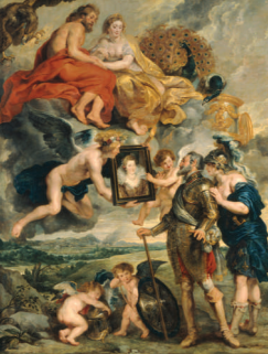 <p>Henri IV Receives the Portrait of Marie de’ Medici, from the Marie de’ Medici Cycle</p>
