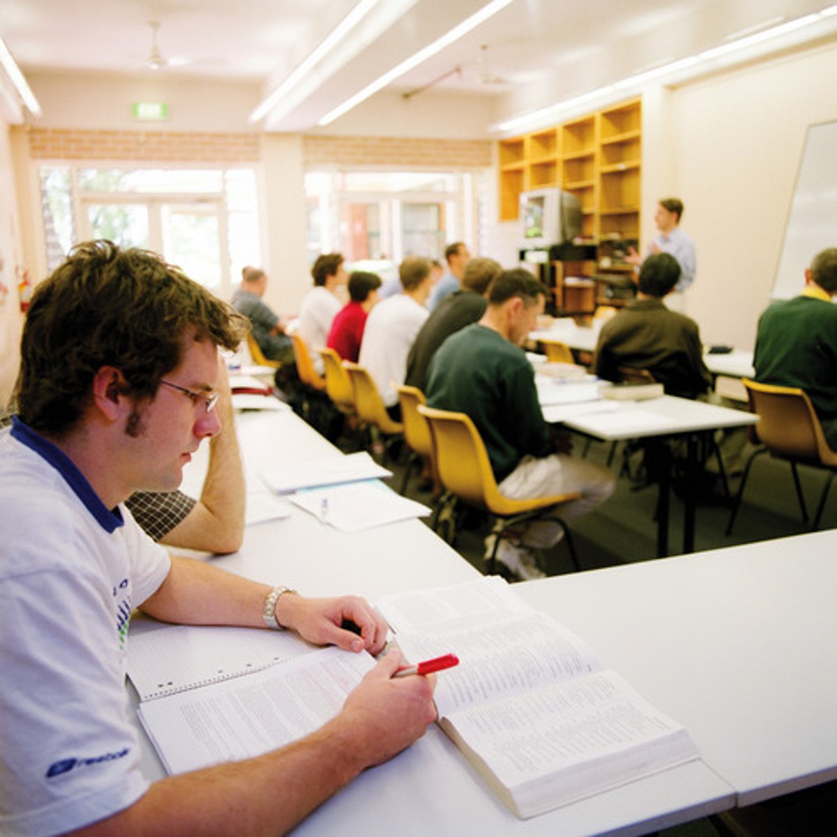 <p>(n.) study done after taking a first degree</p>