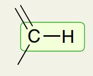 <p>Alkene Carbon with H</p>
