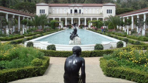 <p>Getty Villa: reconstructed roman garden</p>