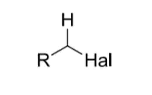 <p>Hydrogens next to Halides</p>