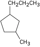 <p>Give IUPAC names for the following cycloalkanes:</p>