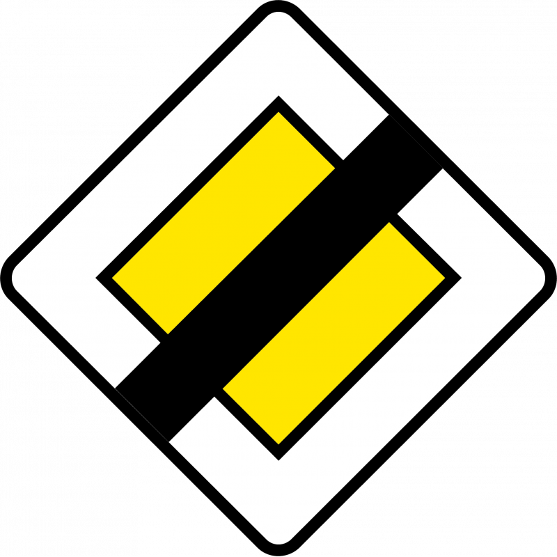 <p>einde van voorrangsweg</p>