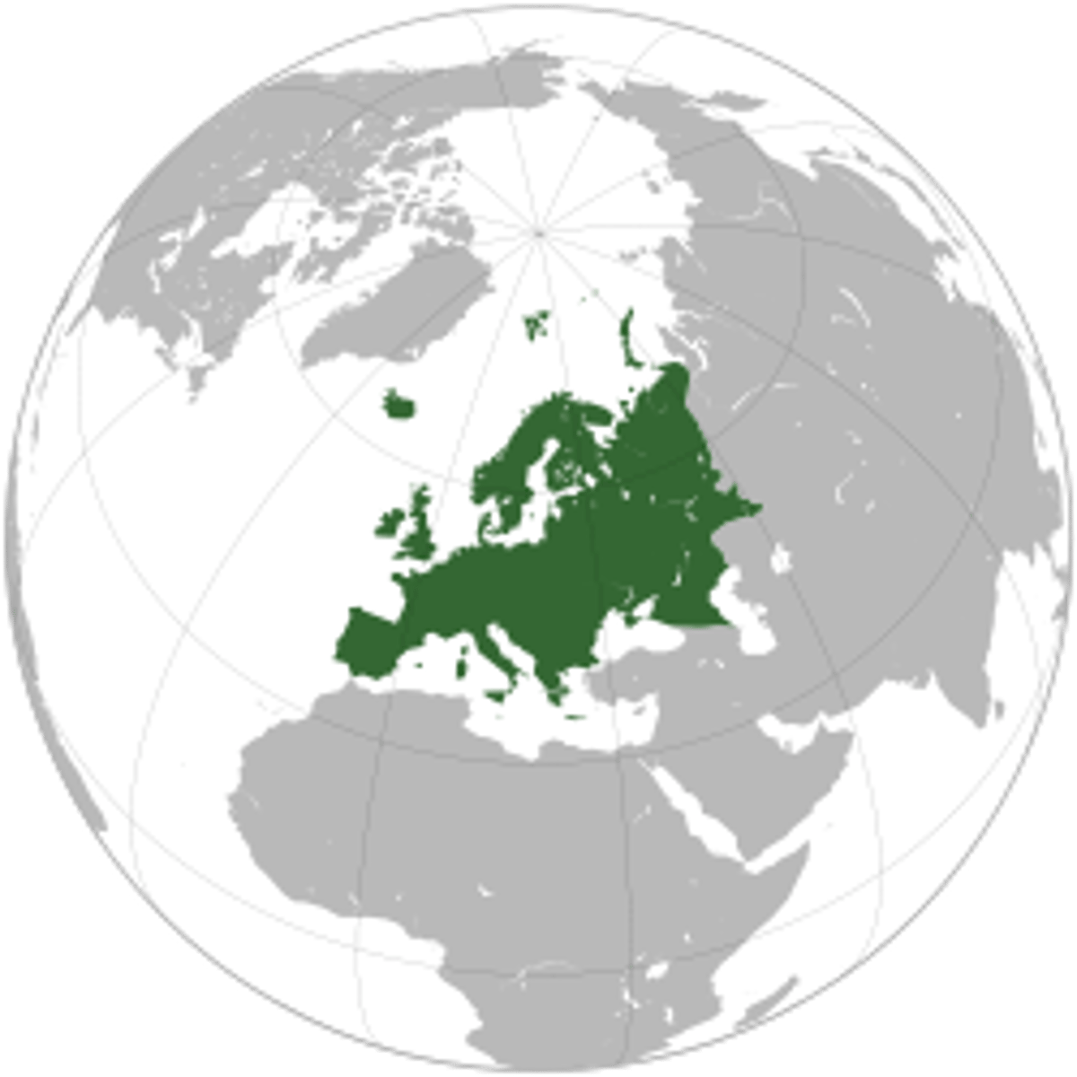 <p>This continent that is shaded green</p>