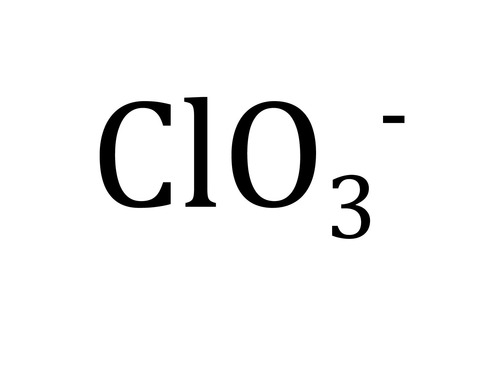 <p>ClO3- -1 Charge</p>