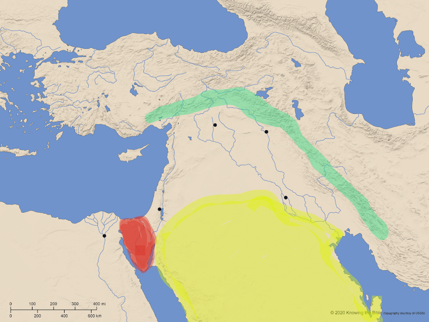 <p>What is the green landform?</p>