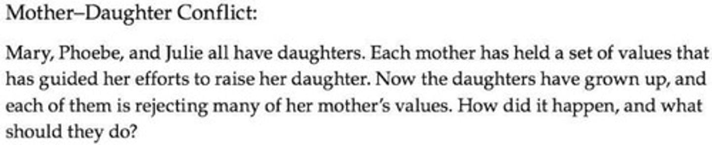 <p>American responses more non-dialectical</p><p>- ex "mothers have to recognize daughters' rights to their own values</p><p>Chinese responses more dialectical</p><p>- ex"Both the mothers and the daughters have failed to understand</p><p>each other"</p>