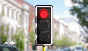 <p>flashing red light</p>