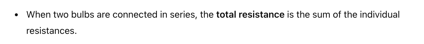 formula for total resistance in series