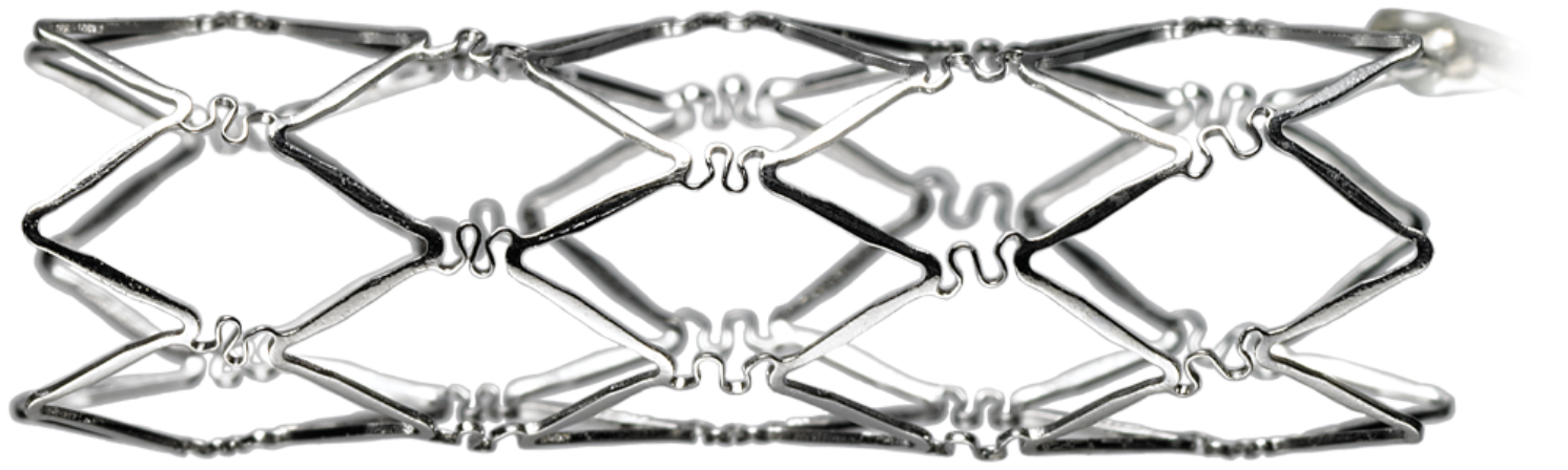 <p>b) To maintain patency of the vessel lumen</p><p><span>The PALMAZ Stent is </span><strong>a stainless-steel mesh tube that can be placed inside a narrowed pulmonary artery (blood vessel in the lung) and expanded to widen it</strong><span>.</span></p>