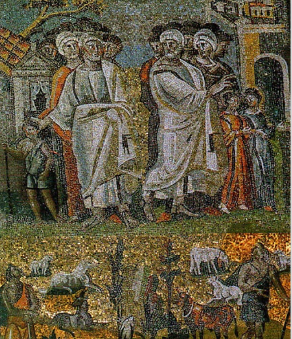 <p>The Nave Mosaics in Santa Maria Maggiore are…</p>