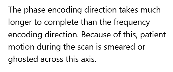 <p>A. Phase encoding direction</p>