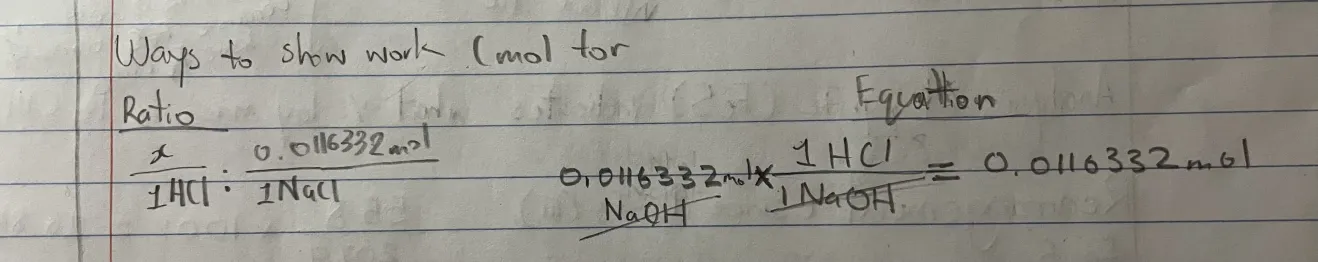 <ol><li><p>Ratio </p></li><li><p>Equation (to cancel out)</p></li></ol><p></p>