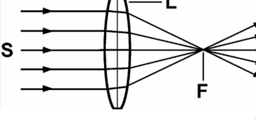 <p><span><span>a convex lens that is thicker in the middle and thinner at the edges, designed to bend parallel light rays inward to meet at a focal point</span></span></p>