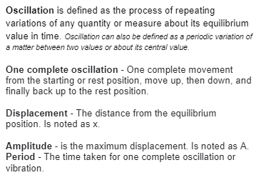 <p>Unit 17 - Oscillations</p>