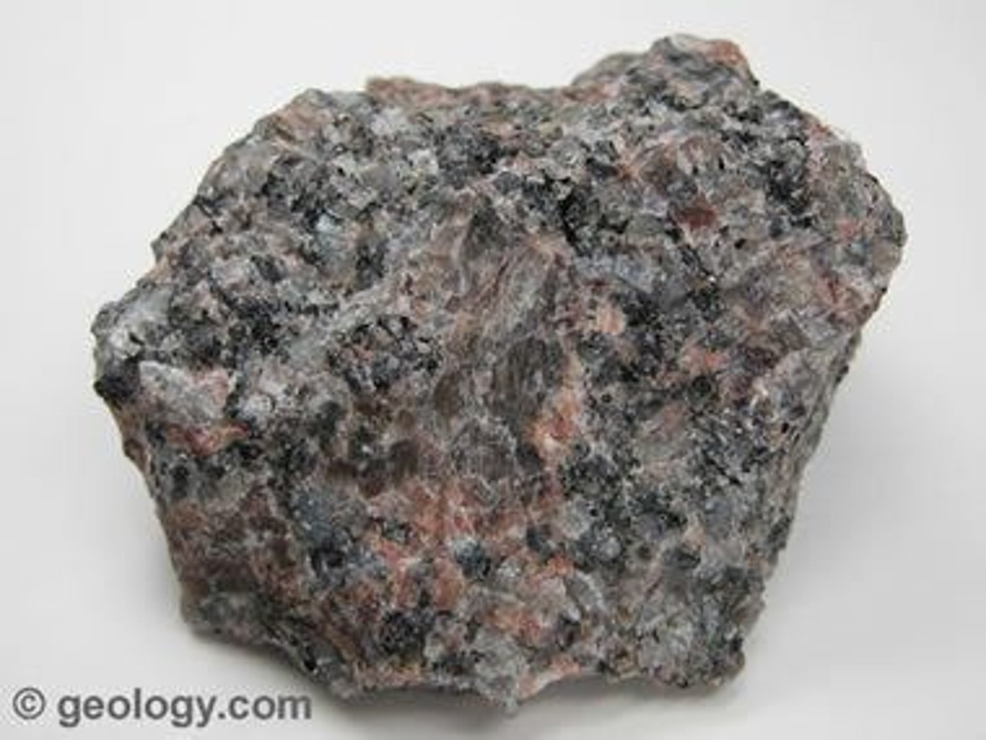 <p>light-colored <strong>igneous rock</strong> with grains large enough to be visible with the unaided eye. It forms from the slow crystallization of magma below Earth's surface. Granite is composed mainly of <strong>quartz</strong> and <strong>feldspar</strong> with minor amounts of mica, amphiboles, and other <strong>minerals</strong>.</p>