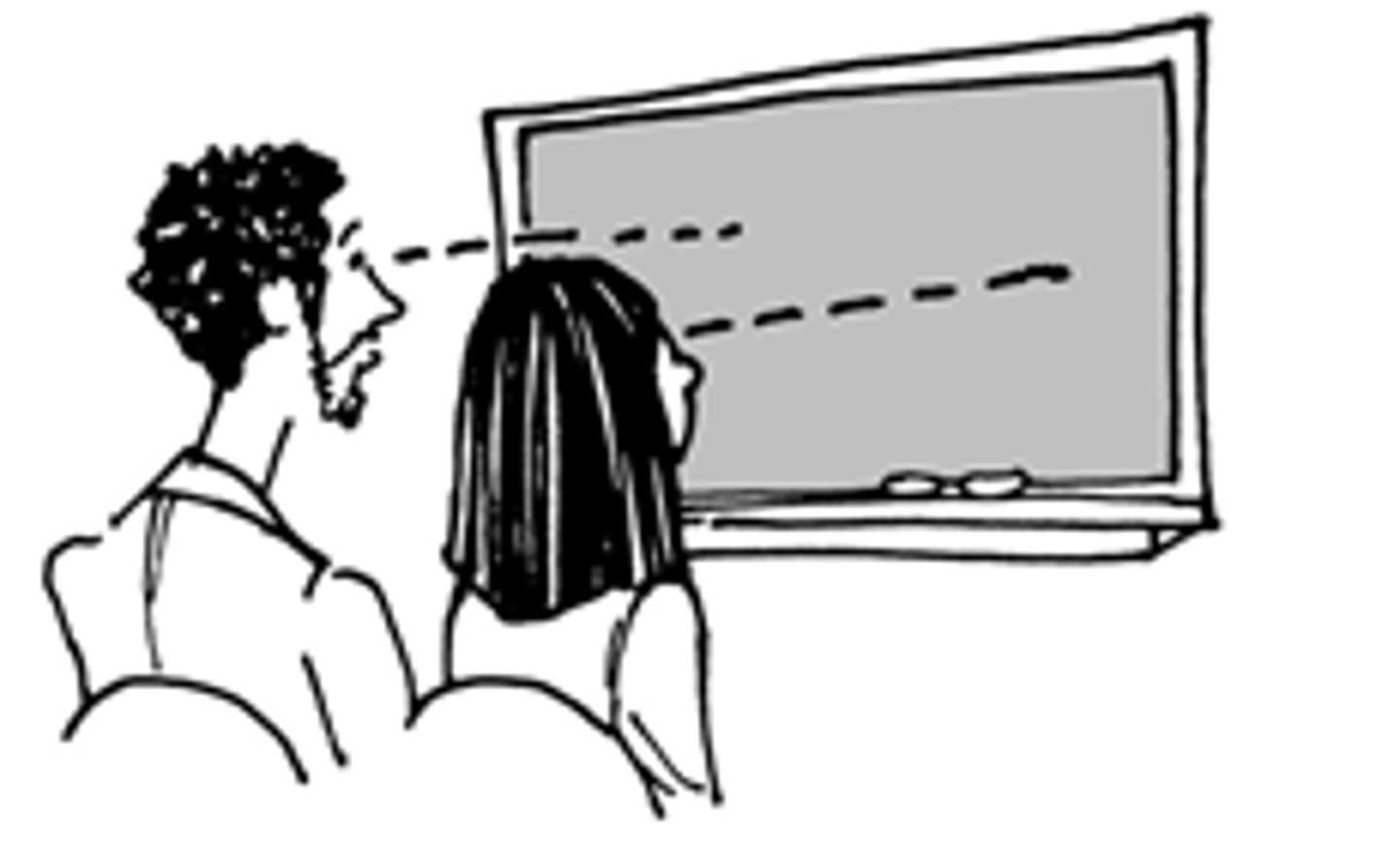 <p>to look, to watch</p>