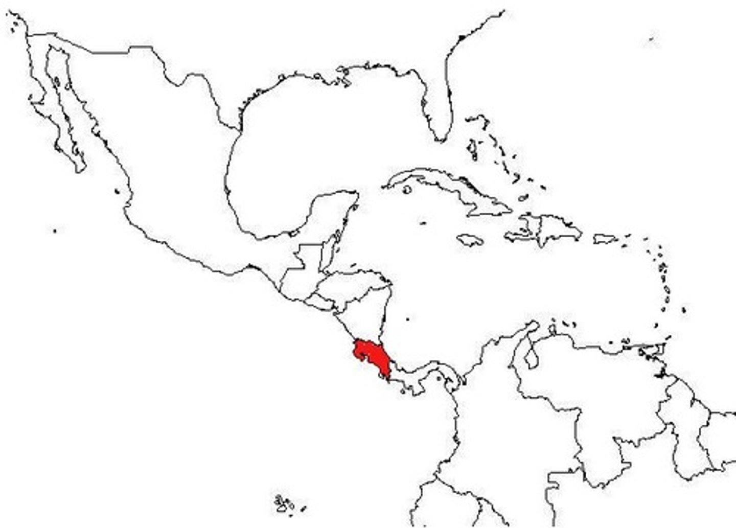 <p>18 Central America Map</p>