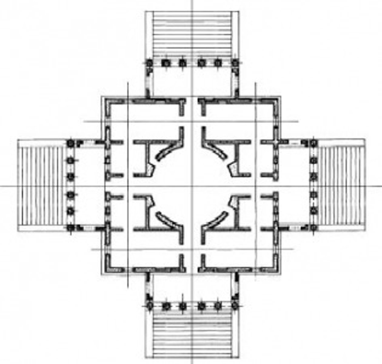 <p>- Andrea Palladio <br>- Supreme example of theoretically inspired <br> design <br>- Completely symmetrical<br>- Elements all governed by proportional - <br> relationships<br>- Turned house into a temple</p>