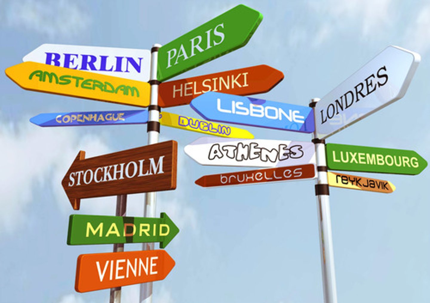 <p>abroad, overseas</p>