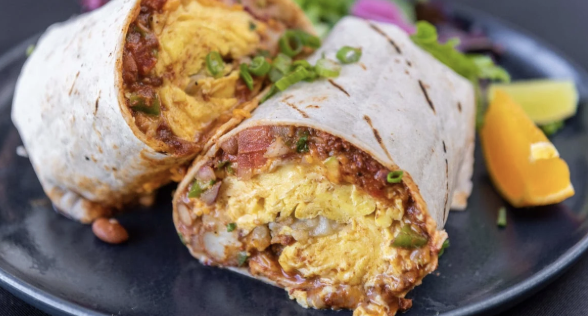 <ol start="5"><li><p>: Brekkie Burrito $14 (Vegan Option Available)</p></li></ol><p></p>