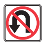 <p>THIS SIGN MEANS: </p><p>A. No U-Turn </p><p>B. No Turning </p><p>C. No left turn </p><p>D. No right turn</p>