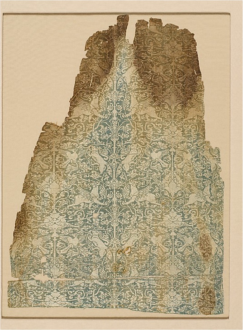<p>Silk Fragment, Mosul (Syria), 13th century</p>