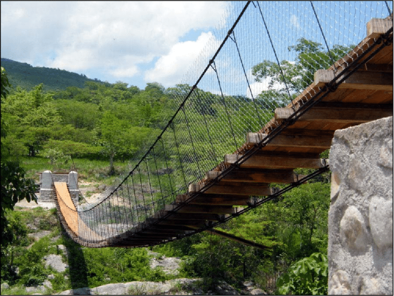 <p>Suspension bridge </p>