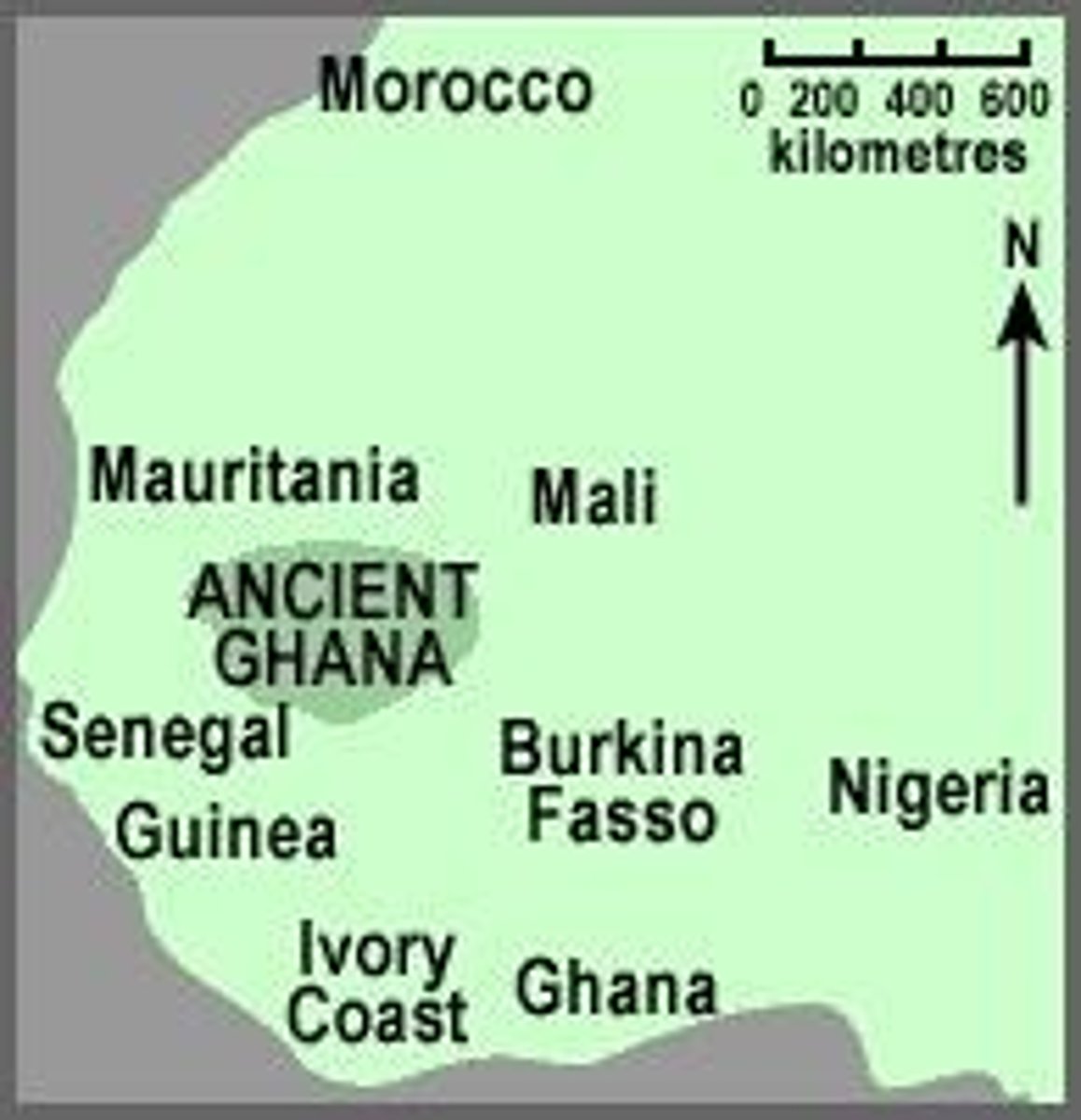 <p>Capital of Ghana, controlled trade routes.</p>