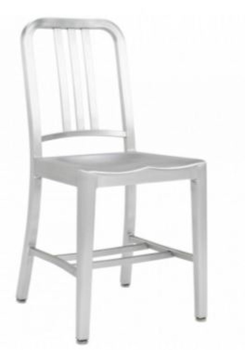 <p>Material: recycled aluminum</p><p>Dimensions:</p><p>15.5" x 19.5" x 34"</p><p>Seat H: 18"</p>