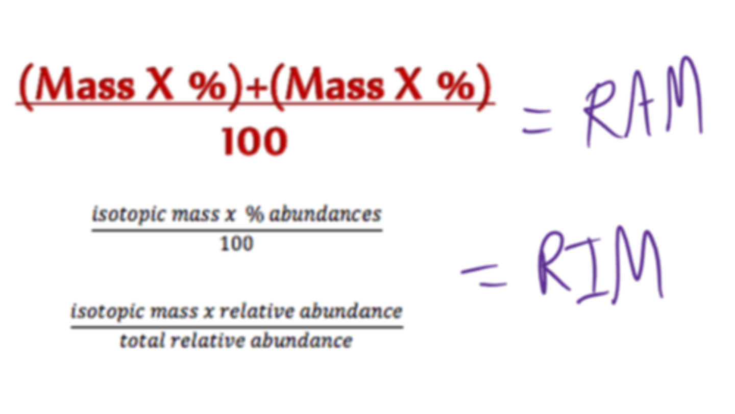 <p>The average mass of one atom of an element, relative to carbon-12</p>
