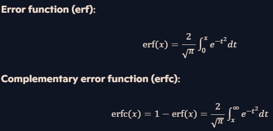 <p>defined in terms of nonelementary integrals</p>