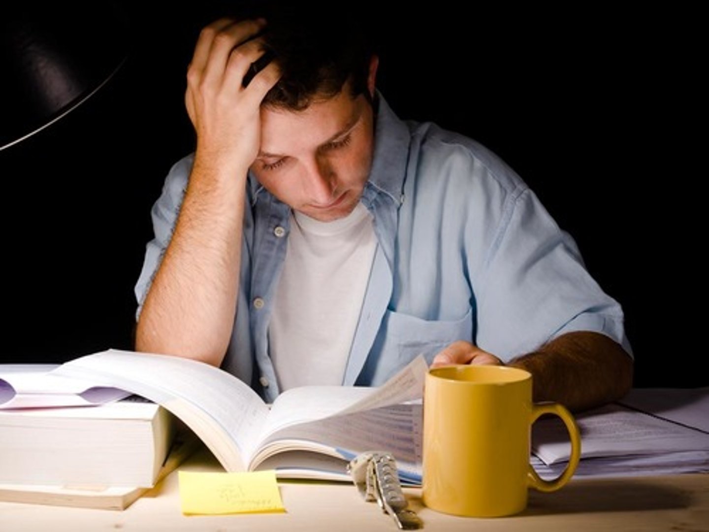 <p>study for a test/exam</p>