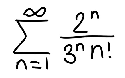 <p><span>Find the sum of the series ~</span></p>