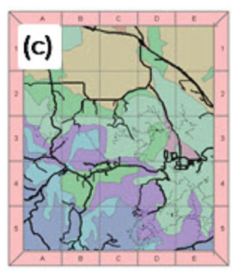 <p>Show lettered and numbered squares. </p>