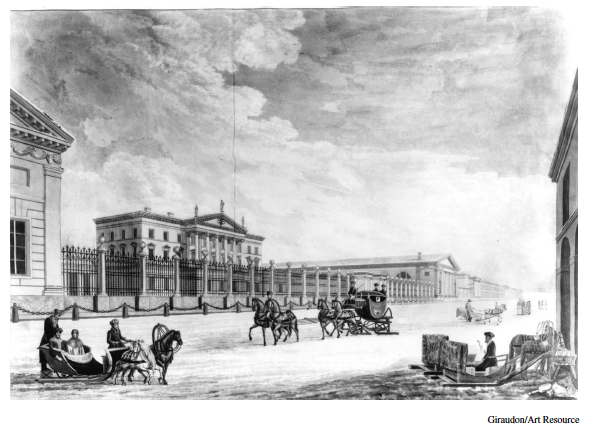 <p><mark data-color="yellow" style="background-color: yellow; color: inherit;"><span>Which of the following world history processes was most responsible for the eighteenth-century cityscape of St. Petersburg, Russia, shown above?</span></mark></p>