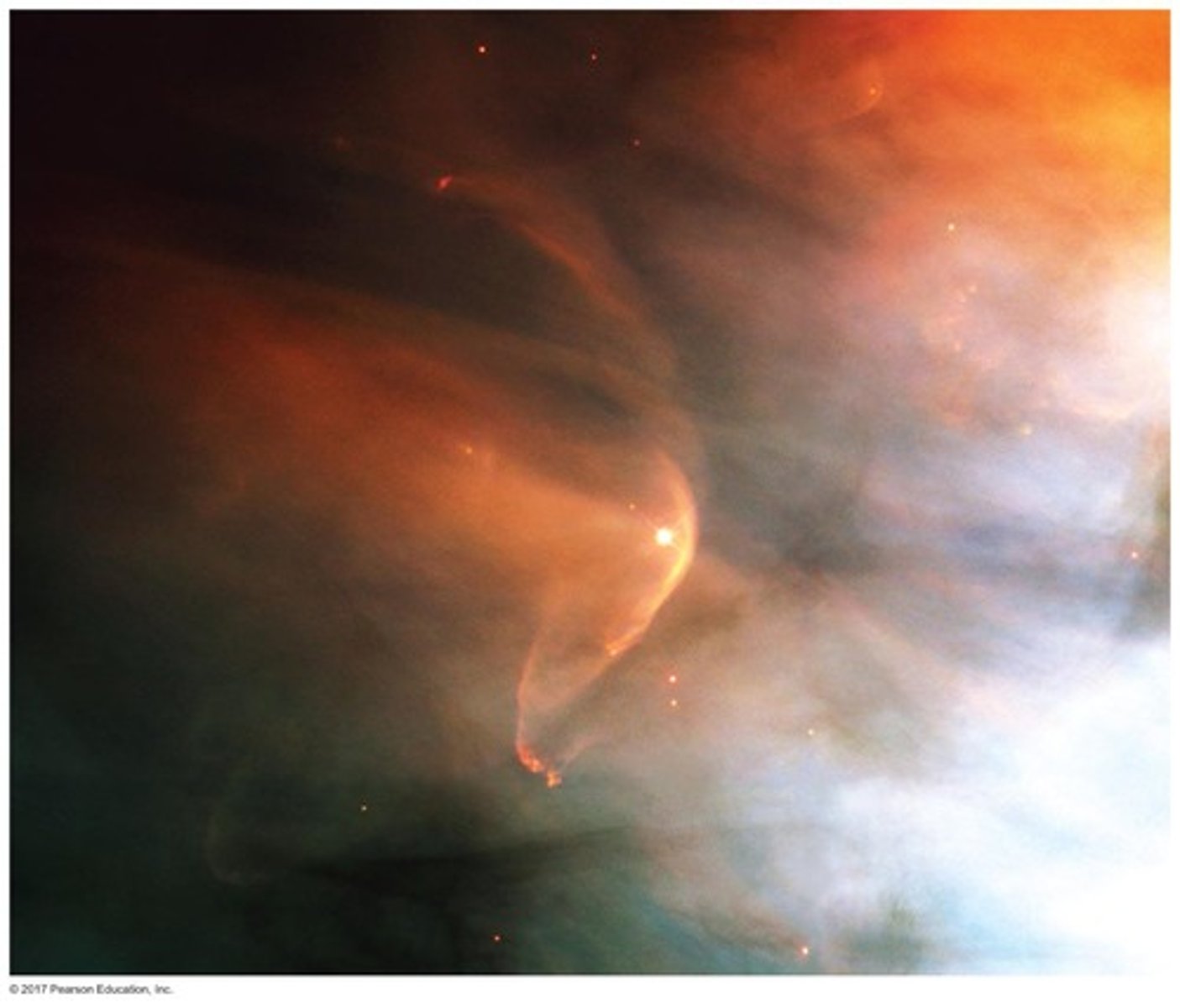 <p>It is a star-forming region where jets powered by newly forming stars are embedded in a cloud of gas and dust.</p>